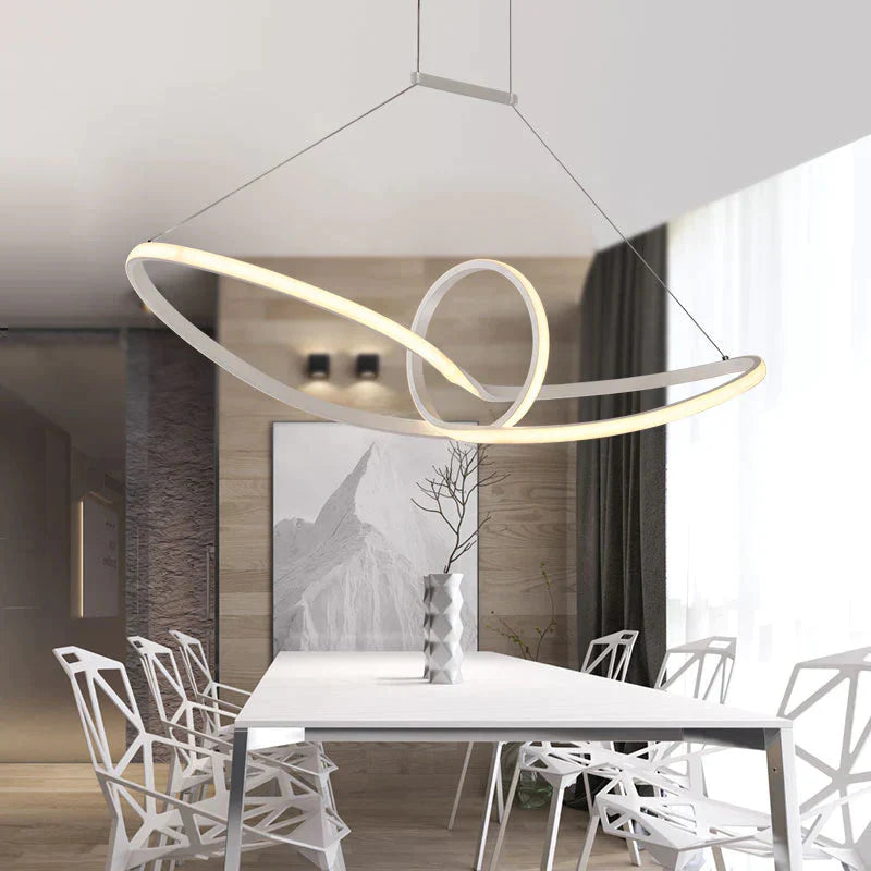 Free Shipping Remote Dimming Modern Led Pendant Light Lamp Aluminium Suspension For Dinning Room