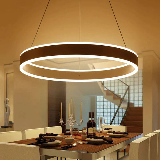 Modern Led Ring Pendant Lights For Dinning Room Living Restaurant Kitchen Luminaire Suspended Lamp