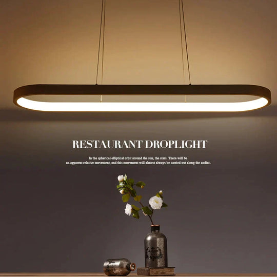 New Creative Modern Led Pendant Lights Kitchen Acrylic + Metal Suspension Hanging Cceiling Lamp For