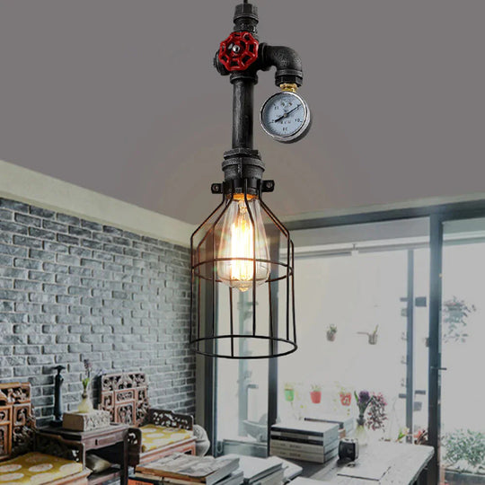 E26/E27 Retro Loft Style Pendant Lamp Water Pipe Industrial Vintage Fixtures Bar Dinning Room Living