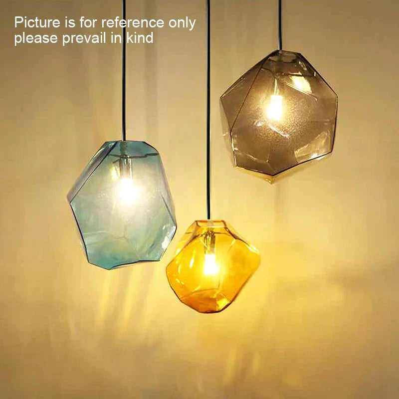 Modern Minimalist Pendant Lights Creative Colorful Glass Lamps Restaurant Led Indoor Home Lighting