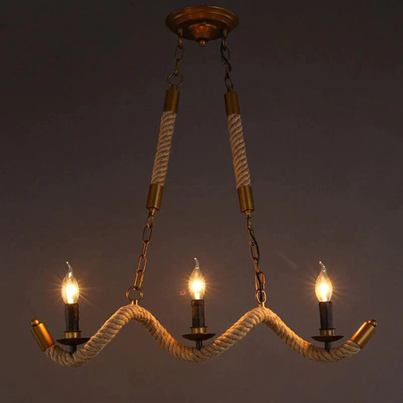 Handmade Vintage Pendant Lights Loft Rope Pendants Lamps Industrial Retro Edison Lamp Lustres De