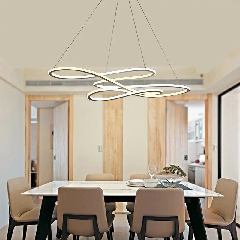 Double Glow Modern Led Pendant Light For Kitchen Dining Living Room Suspension Luminaire Hanging