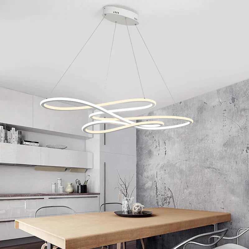 Double Glow Modern Led Pendant Light For Kitchen Dining Living Room Suspension Luminaire Hanging