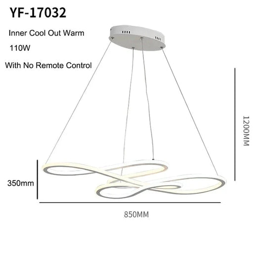 Double Glow Modern Led Pendant Light For Kitchen Dining Living Room Suspension Luminaire Hanging