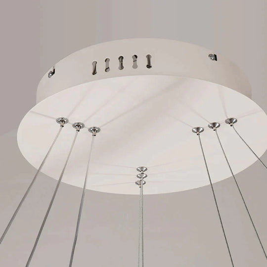 Circel Rings Modern Led Pendant Lights For Dining Living Room Acrylic Cerchio Anello Lampadario