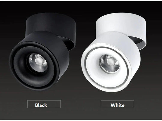 Led Surface Mounted Ceiling Light Foldable And 360 Degree Rotatable Cob Background