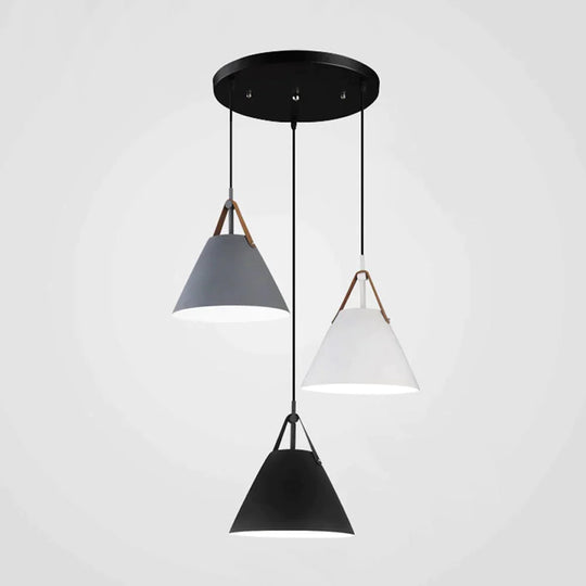 Nordic Restaurant Pendant Lights Led Handlamp Indoor Dinning Room Lamp Home Lighting Single - Three