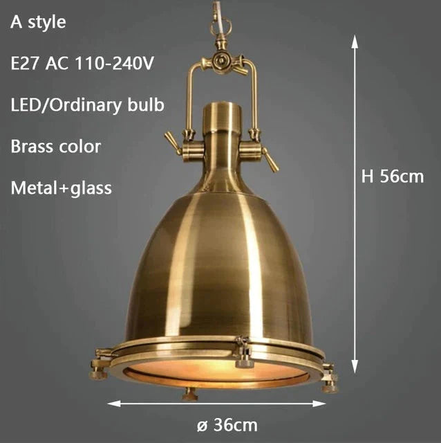 3 Style Loft Retro Industrial Hanging Hardware Metals Pendant Lamp Vintage E27 Led Lights For