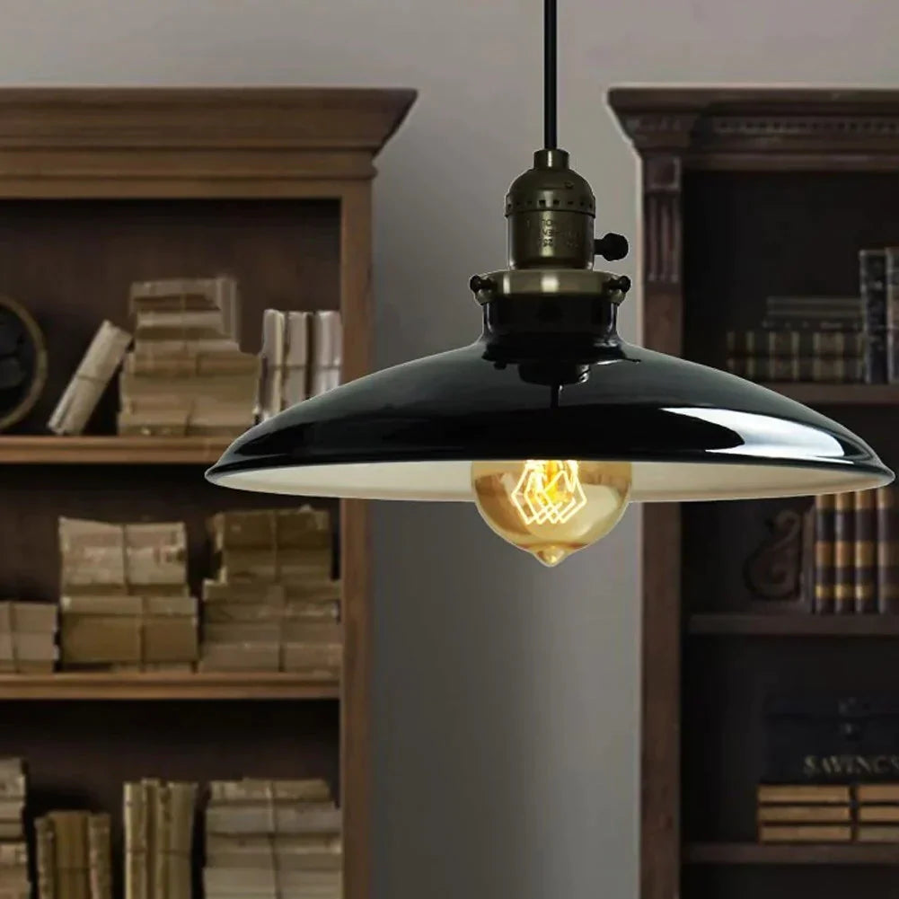 Matte Painting Ufo Chandelier Lighting Retro Iron Industrial Vintage Hanging Lamp Fixture For