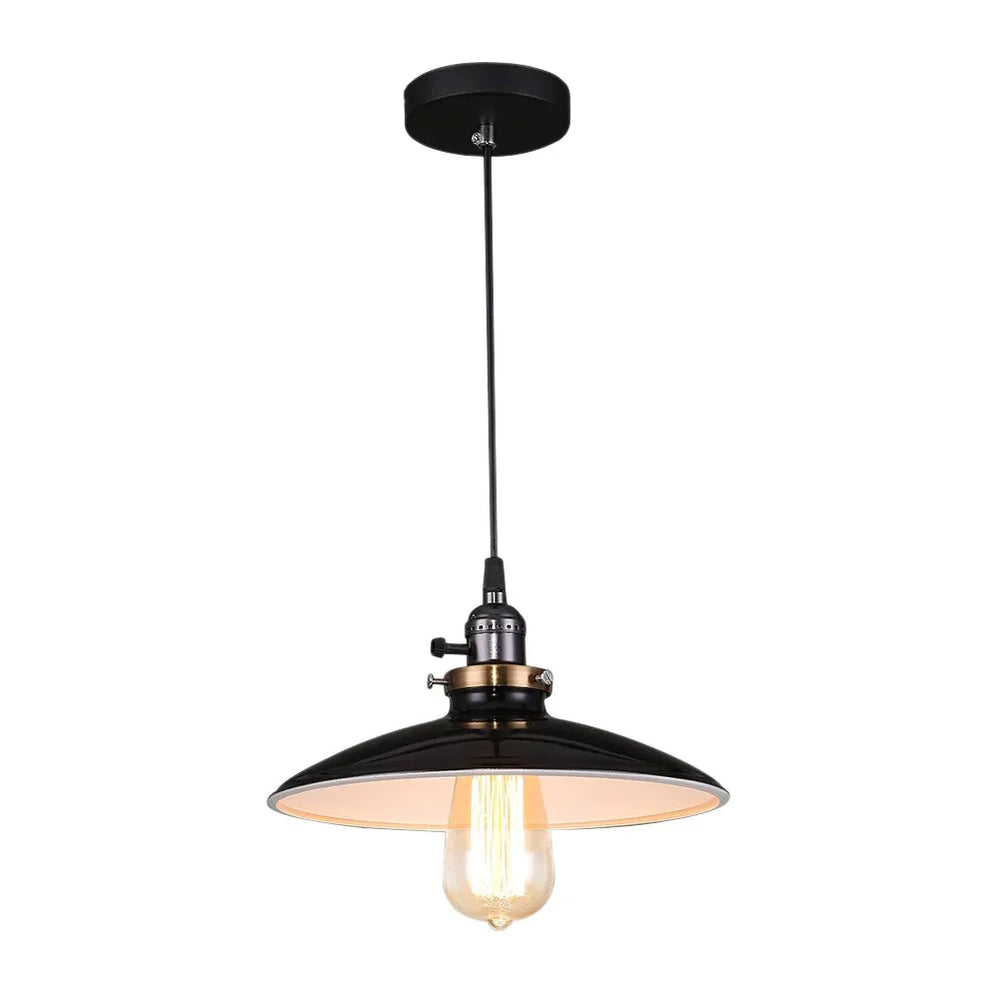 Matte Painting Ufo Chandelier Lighting Retro Iron Industrial Vintage Hanging Lamp Fixture For