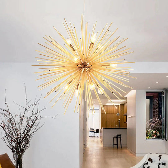 Nordic Pendant Lights Antique Living Room Handing Lamps Gold Artistic Led Lighting Industrial