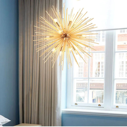 Nordic Pendant Lights Antique Living Room Handing Lamps Gold Artistic Led Lighting Industrial