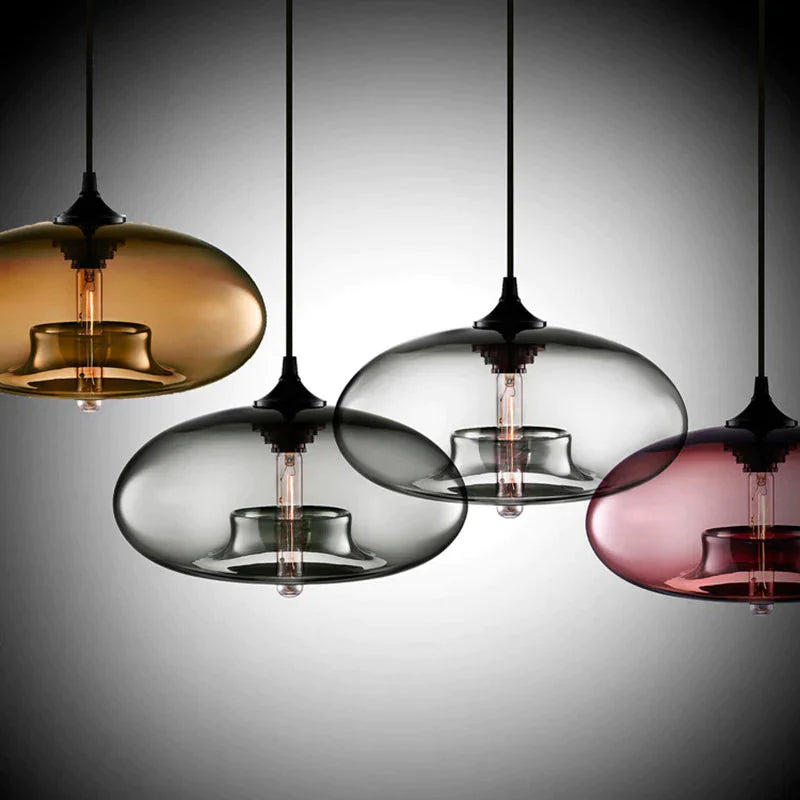 Nordic Modern Hanging 7 Color Glass Pendant Light