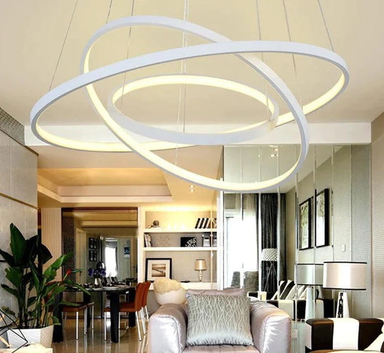 Modern Led Simple Pendant Lights Lamp For Living Room Cristal Lustre Hanging Ceiling Fixtures