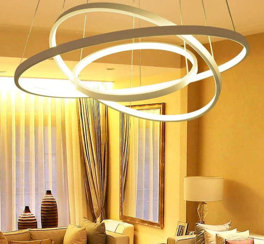 Modern Led Simple Pendant Lights Lamp For Living Room Cristal Lustre Hanging Ceiling Fixtures