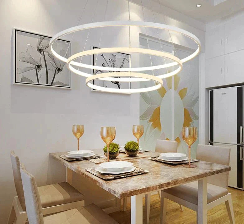 Modern Led Simple Pendant Lights Lamp For Living Room Cristal Lustre Hanging Ceiling Fixtures