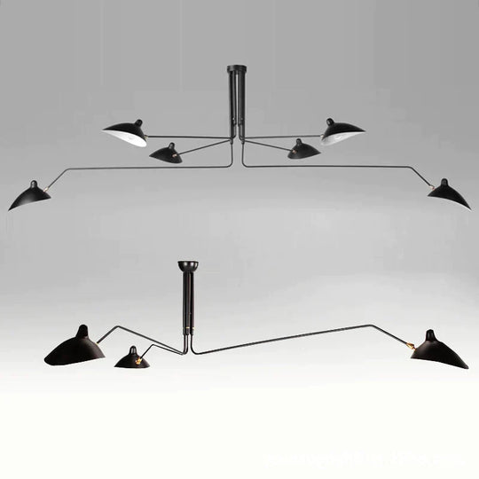 Modern Multi Heads Nordic Retro Pendant Lamps Stores Restaurants Designer Creative Light For