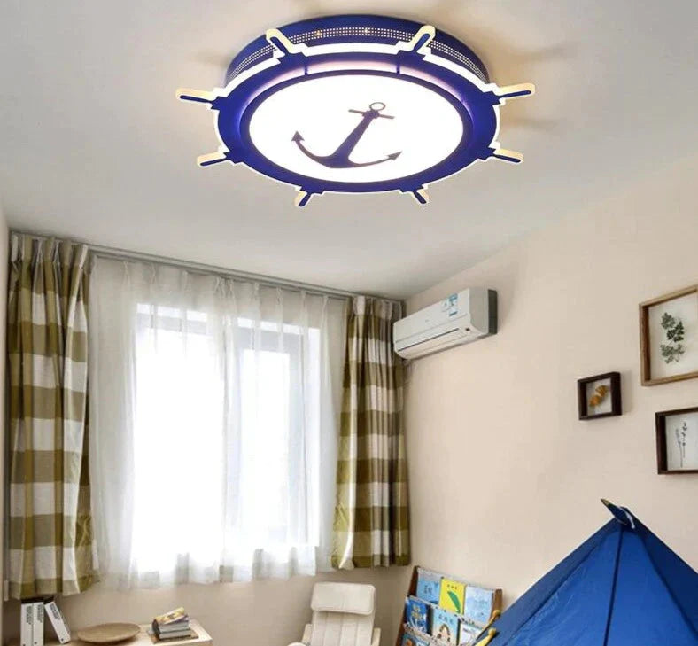 Modern Led Ceiling Chandelier For Bedroom Study Room Children Kids Rom Home Deco White/Pink/Blue