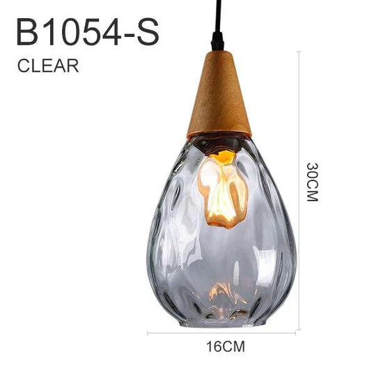 Retro Led Glass Pendant Lights Lamparas De Techo Colgante For Loft Bedroom Living Room Industrial