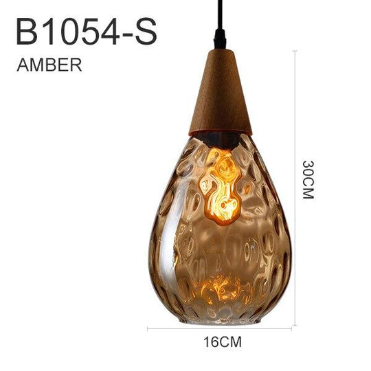 Retro Led Glass Pendant Lights Lamparas De Techo Colgante For Loft Bedroom Living Room Industrial