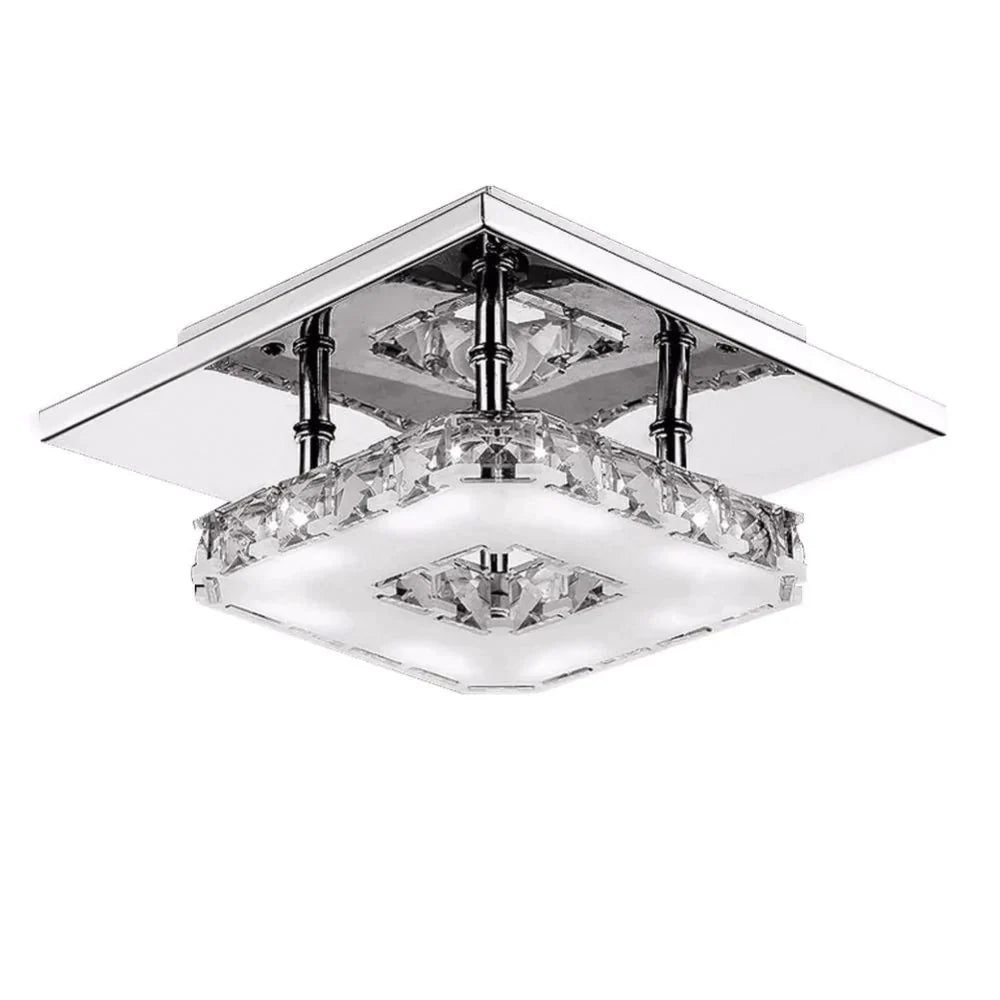 12W Ceiling Lamp Crystal Led Bulb Base High Light Transmittance Cool White/Warm White Modern Pendant