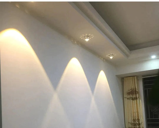 Modern Led Ceiling Light 3W Rgb Porch Lamp Surface Mount Flush Balcony Corridors Decor Lighting