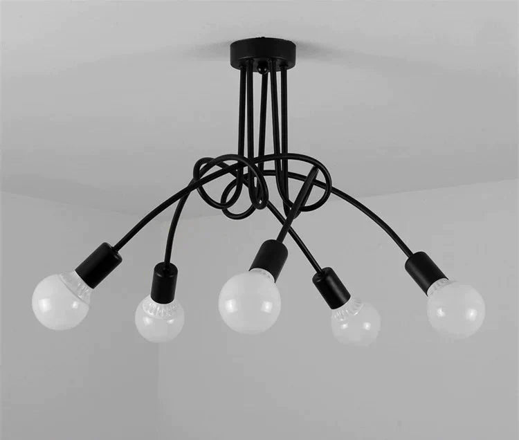 Vintage Loft Chandelier Ceiling Lamp Pendant Lights With No Bulbs