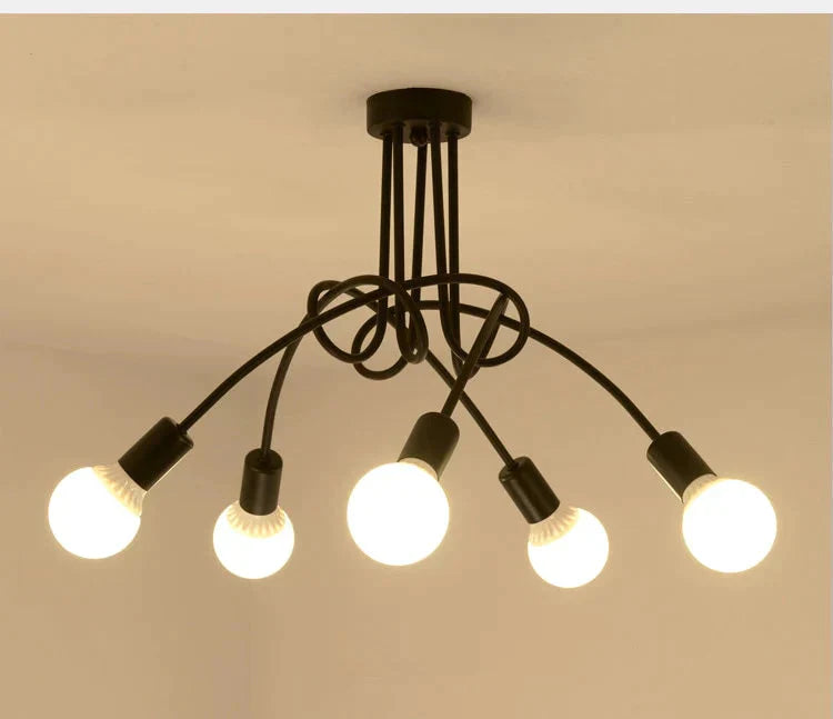Vintage Loft Chandelier Ceiling Lamp Pendant Lights With No Bulbs