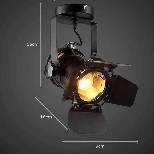 Retro Industrial Led Ceiling Light E27 Bulb Indoor Spot Lamp For Coffee Shop Clothing Store Bar Art