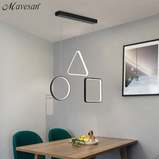 Modern Led Simple Pendant Lights For Living Room Kitchen Dining Lustre Lamp Hanging Ceiling Fixtures
