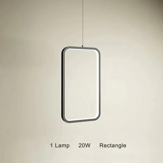 Modern Led Simple Pendant Lights For Living Room Kitchen Dining Lustre Lamp Hanging Ceiling