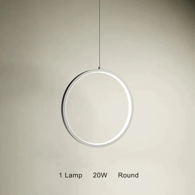 Modern Led Simple Pendant Lights For Living Room Kitchen Dining Lustre Lamp Hanging Ceiling