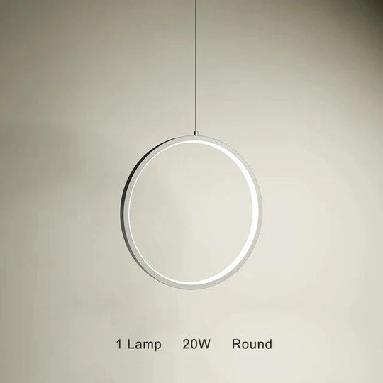 Modern Led Simple Pendant Lights For Living Room Kitchen Dining Lustre Lamp Hanging Ceiling