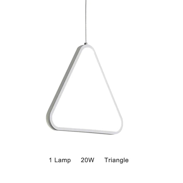 Modern Led Simple Pendant Lights For Living Room Kitchen Dining Lustre Lamp Hanging Ceiling