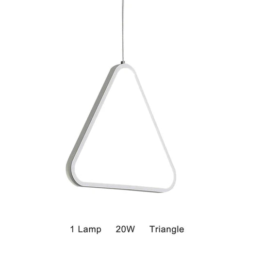 Modern Led Simple Pendant Lights For Living Room Kitchen Dining Lustre Lamp Hanging Ceiling