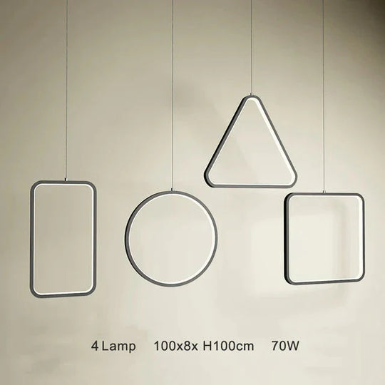 Modern Led Simple Pendant Lights For Living Room Kitchen Dining Lustre Lamp Hanging Ceiling