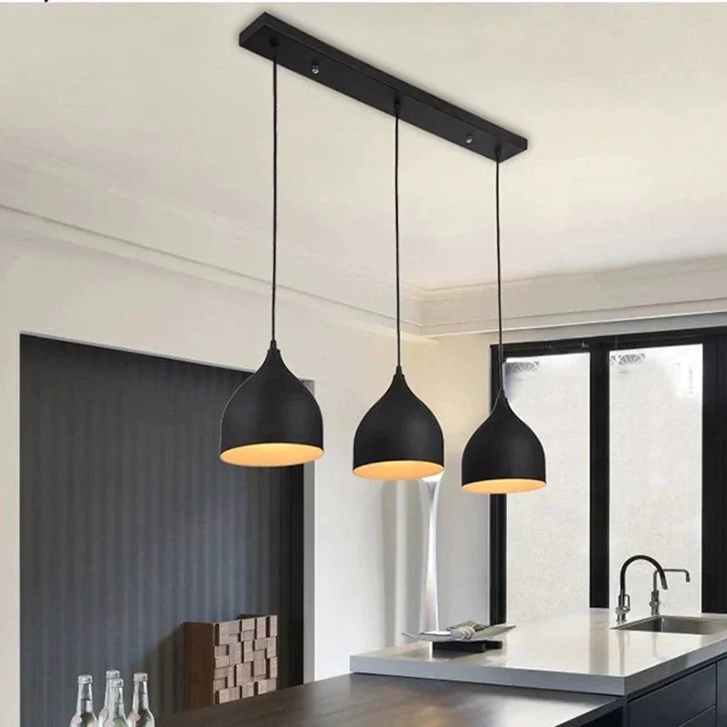 Lukloy Modern Ceiling Lamp Metal Led Pendant Lights For Home Restaurant Dining Room Kitchen Island