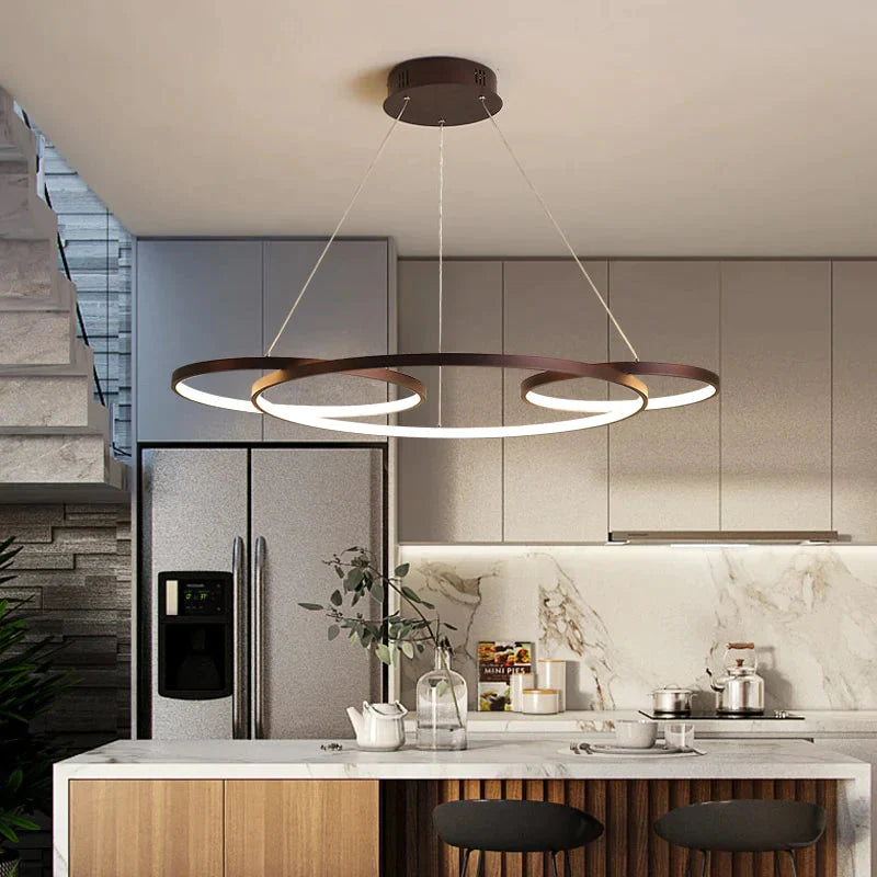 Modern Led Pendant Lights For Dining Room Living Kitchen Hanging Lamp Fixtures