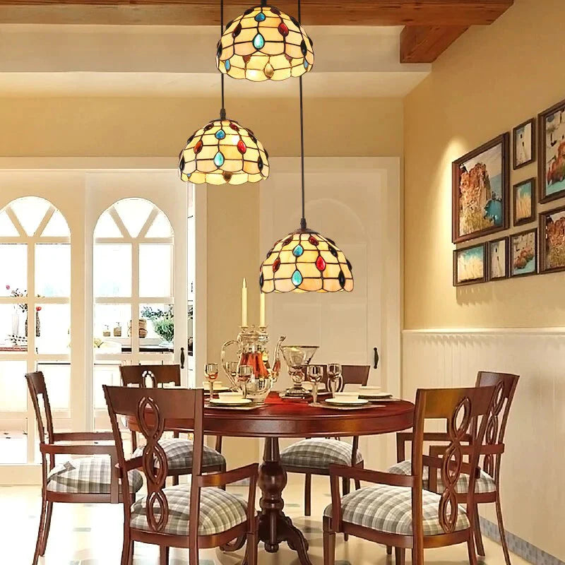 Europe Modern Glass Pendant Light Led E27 Nordic Country Retro Simple Hanging Lamp For Living Room