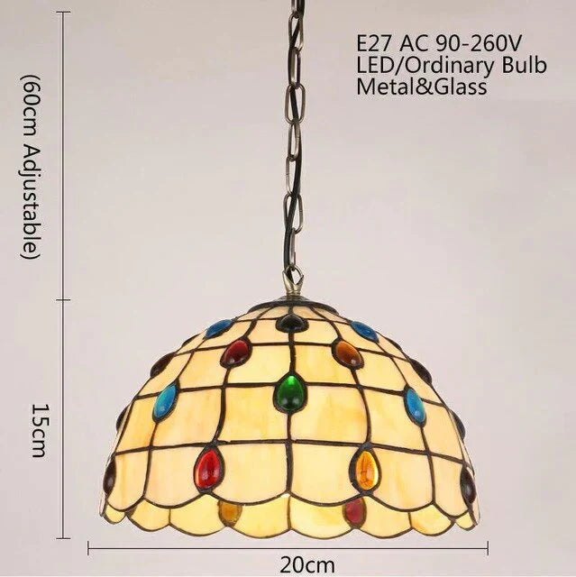 Europe Modern Glass Pendant Light Led E27 Nordic Country Retro Simple Hanging Lamp For Living Room