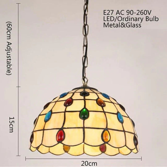 Europe Modern Glass Pendant Light Led E27 Nordic Country Retro Simple Hanging Lamp For Living Room