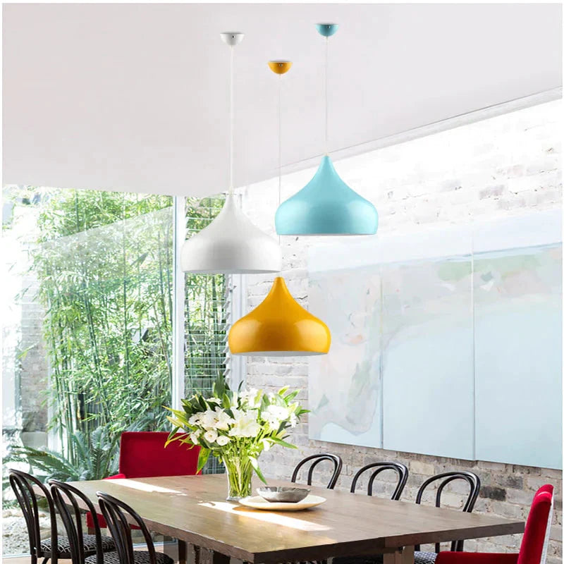 Modern Simple Led Pendant Light Aluminum Hanging Room Lamp