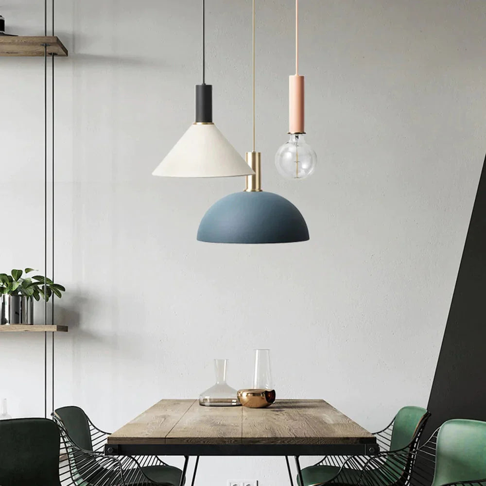 Modren Simple Pendant Lights Diy Nordic E27 Hanging Lamps Restaurant Bar Living Room Bedside