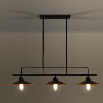 Nordic Retro Industrial Style Wrought Iron Chandelier American E27 Lamp Bar Restaurant Cafe