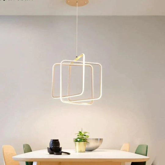 White Color Modern Led Simple Pendant Lights For Living Room Kitchen Dining Lustre Lamp Hanging