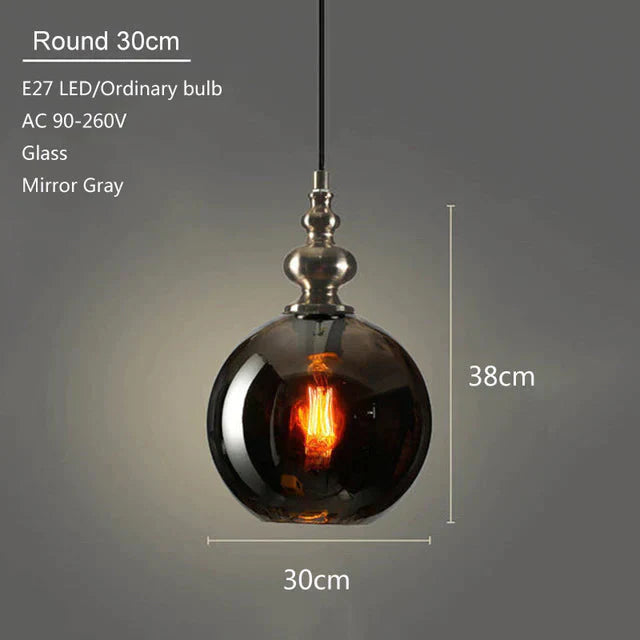 Modern Creative Europe Glass Pendant Light Led E27 With 3 Colors For Bedroom/Restaurant/Living