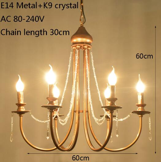 Nordic Vintage Iron Plated Pendant Lamp E14 Led Light For Living Room Bed Restaurant Palor Study