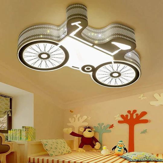 Modern Remote Control And Bluetooth Speaker Ceiling Lights Bicycle 65X35Cm / Without Only Warm White