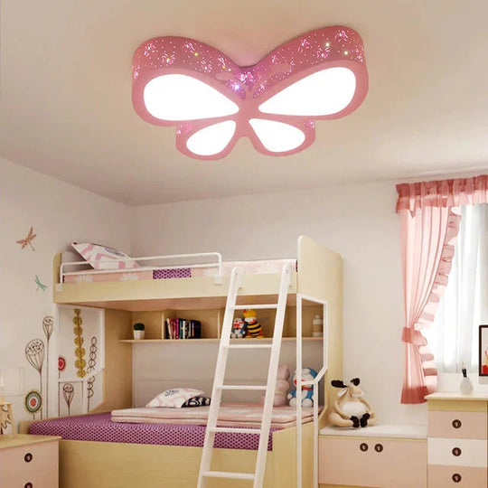 Modern Remote Control And Bluetooth Speaker Ceiling Lights Butterfly 50X40Cm / Without Only Warm
